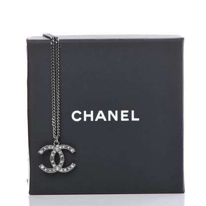 Chanel Ruthenium Crystal CC Necklace 5 of 5