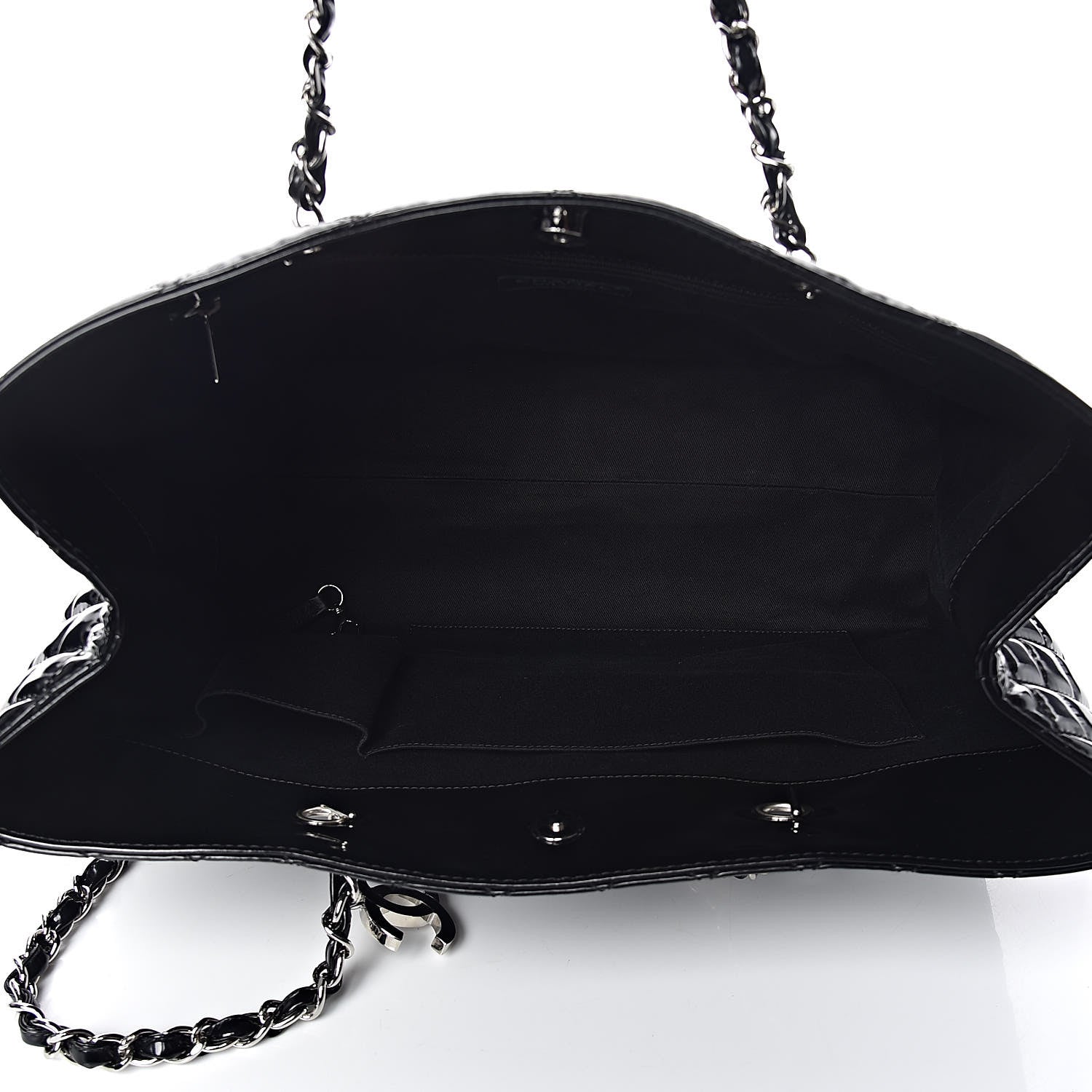 Chanel Vinyl Quilted Large In The Business Tote Black 5 of 10