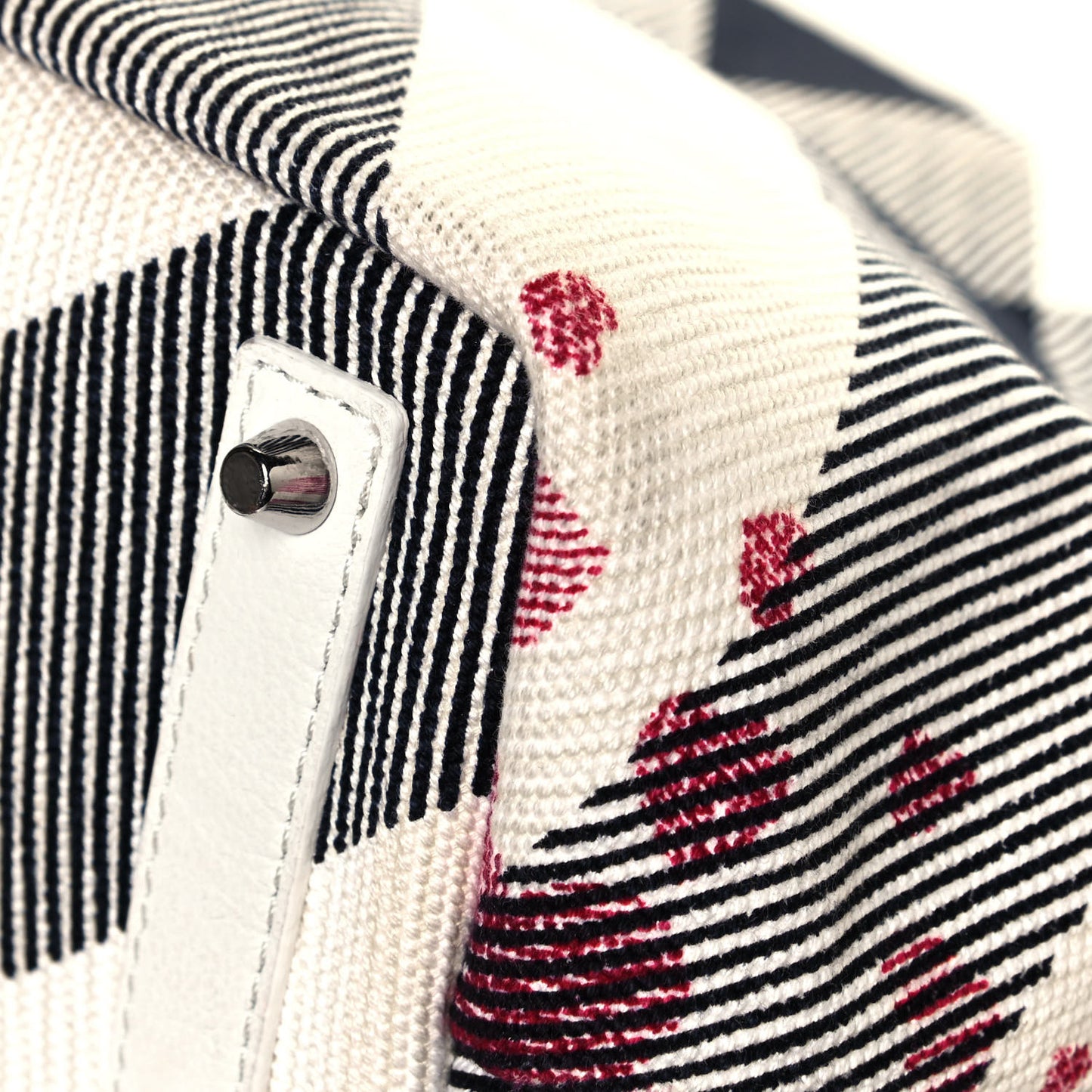 Canvas Confetti Heart Medium Cantley Tote White