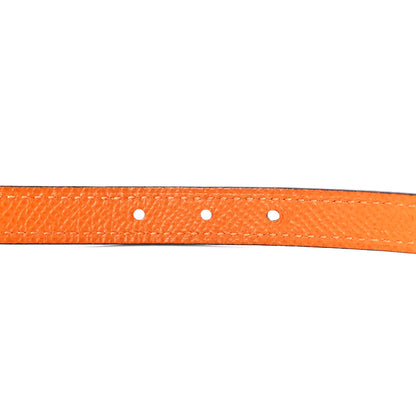 Hermes Swift Epsom 13mm Focus Belt 70 28 Black Orange 3 of 6