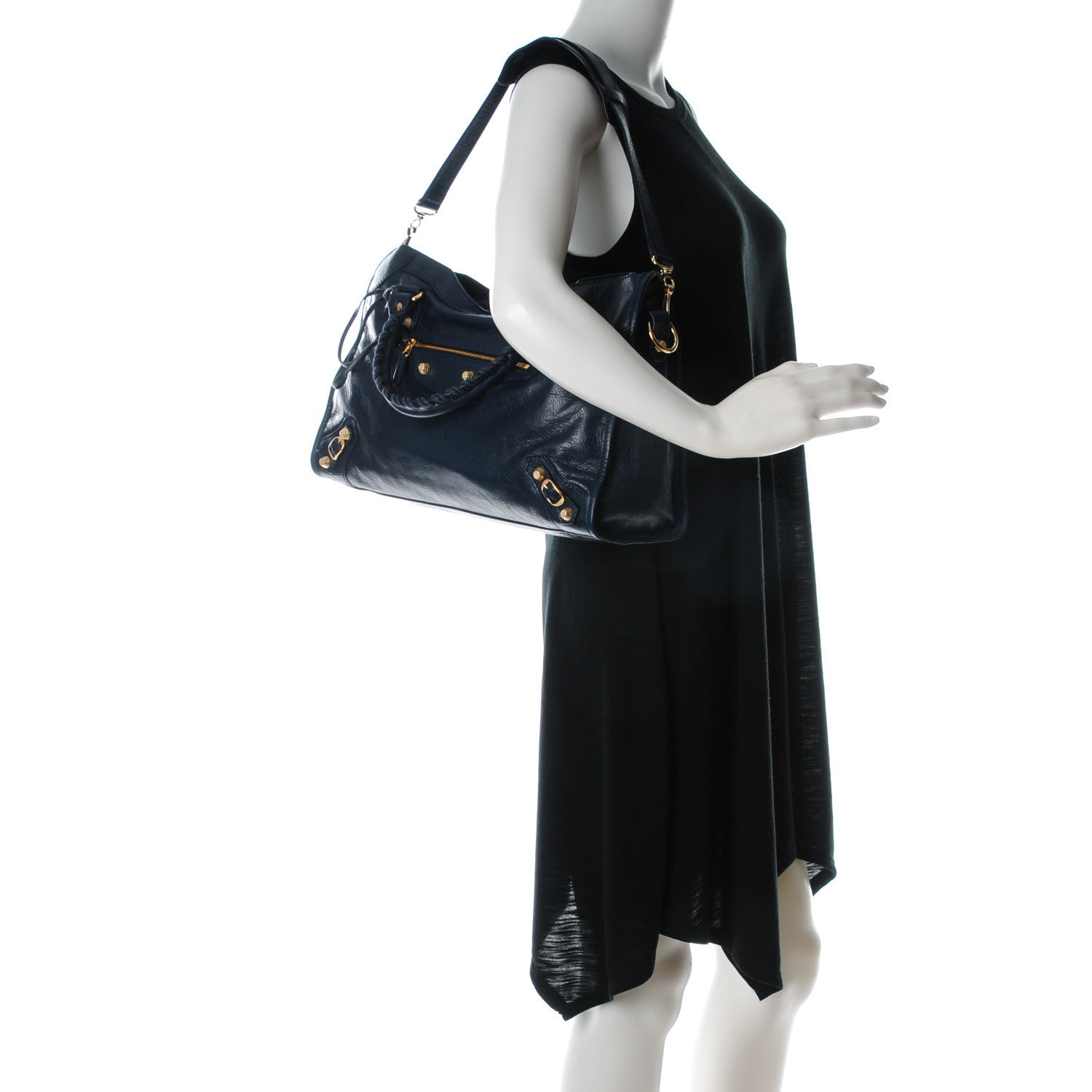 Balenciaga Agneau Giant 12 Gold Hardware City Bleu Obscur 2 of 8