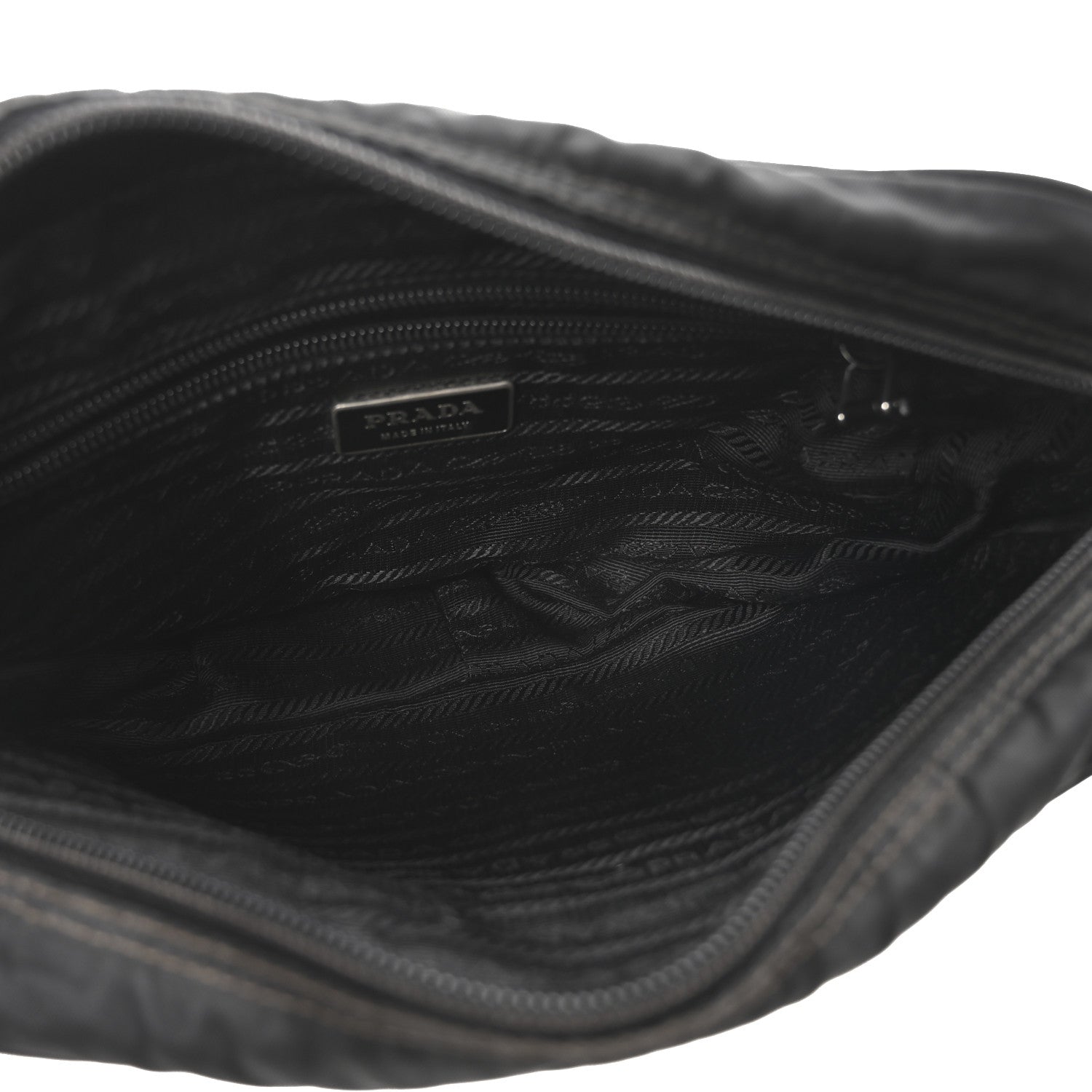 バッグ PRADA TESSUTO NYLON TRIANGLE BAG POUCH PRADA Vintage Triangle Logo Tessuto Nylon Mini Bag Pouch Black