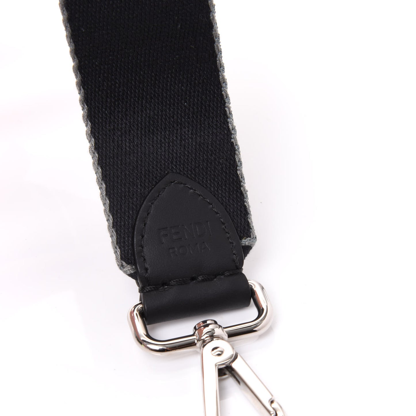 Woven Twill FF Strap You Black Multicolor