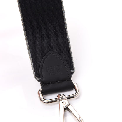 Fendi Woven Twill FF Strap You Black Multicolor 3 of 5