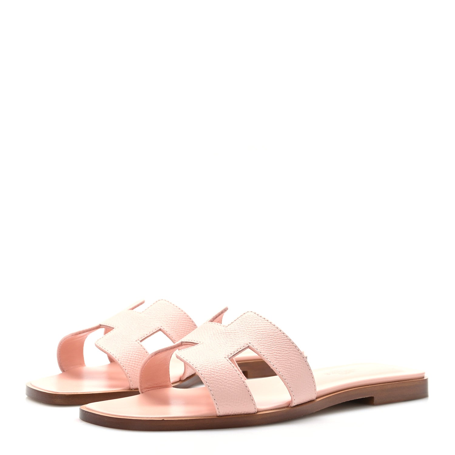 Hermes Epsom Oran Sandals 36.5 Rose Pale 3 of 9