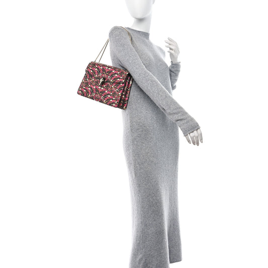 Elaphe Serpenti Forever Crossbody Bag Black Multicolor
