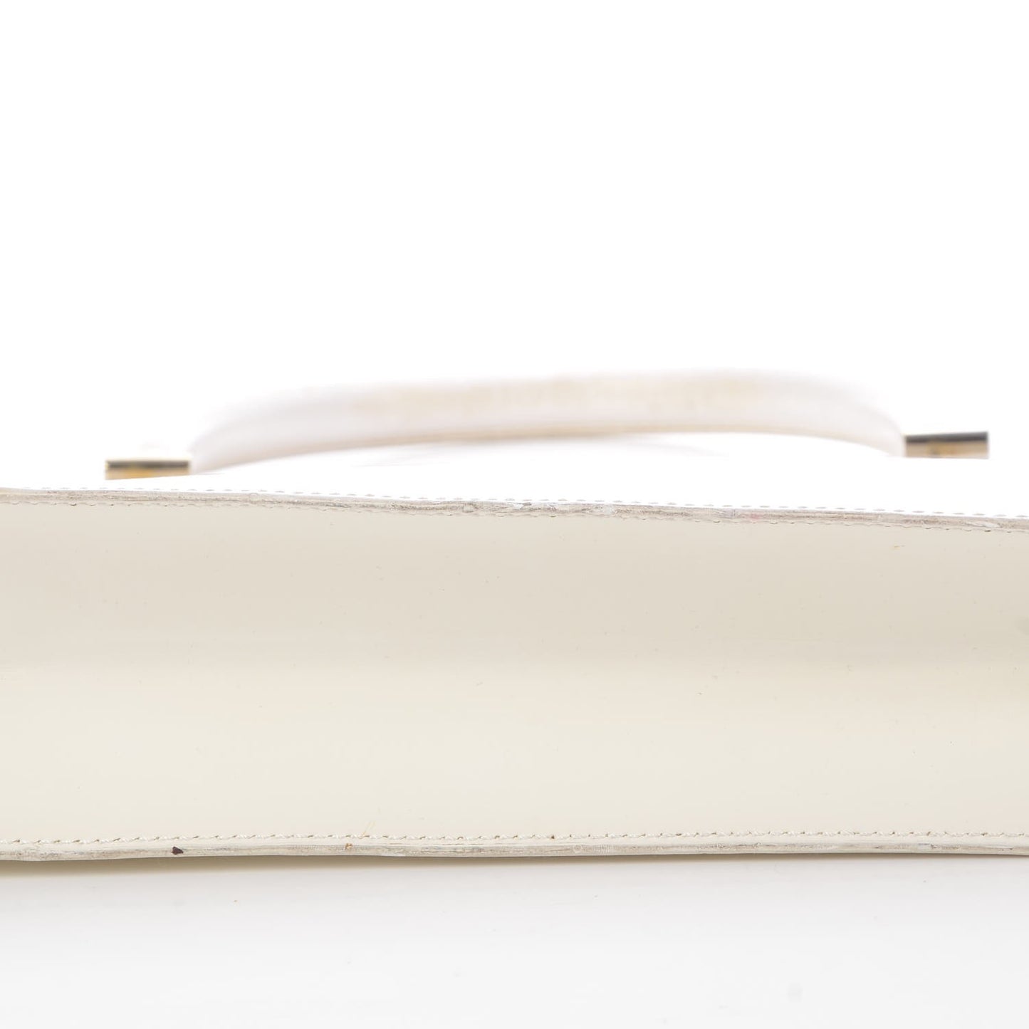 Calfskin Framed Evening Bag White