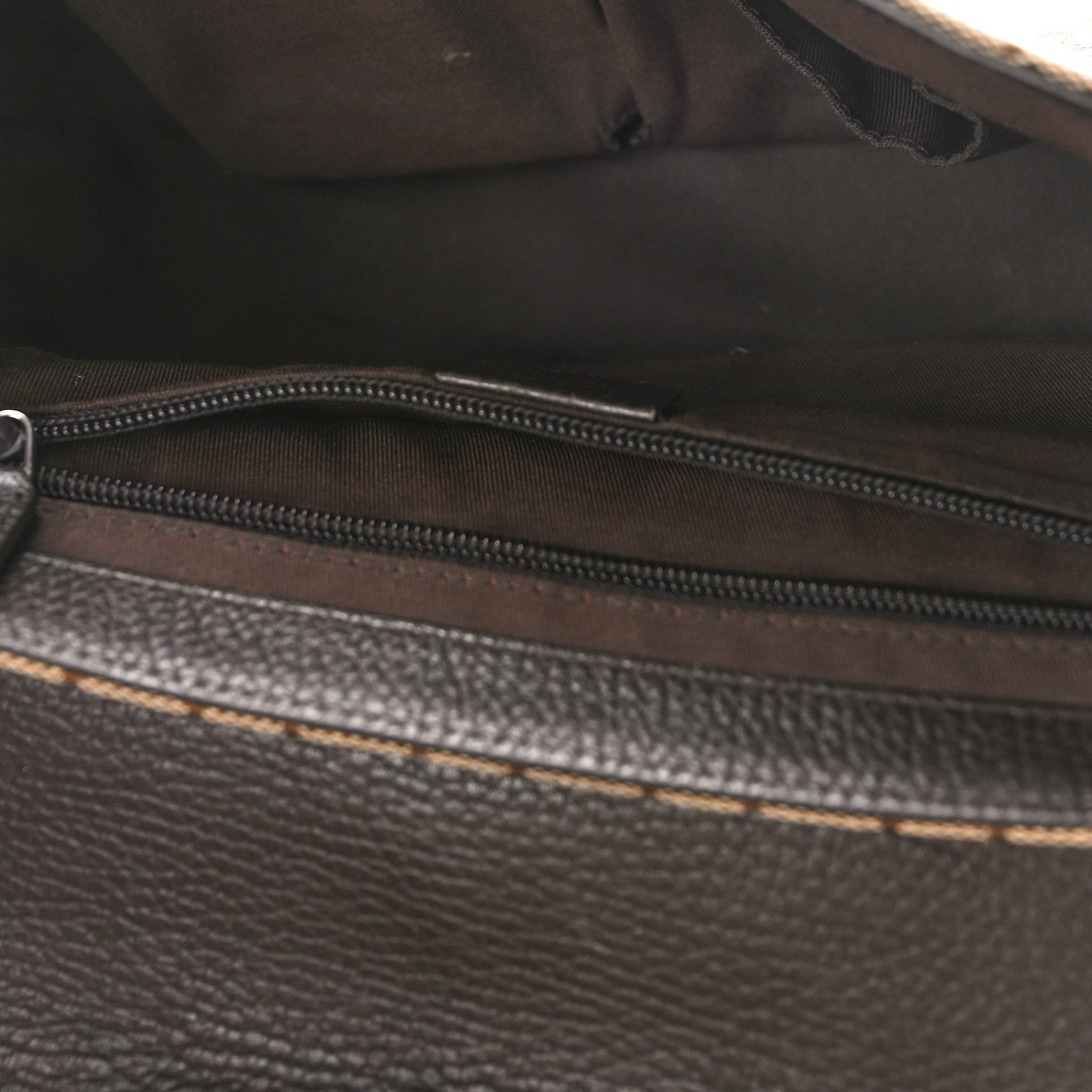 Gucci Monogram Flap Messenger Bag Beige Dark Brown 5 of 10