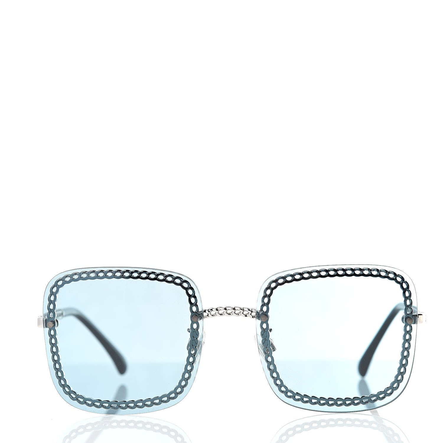 Chanel Chain Square Sunglasses 4244 Blue 3 of 9