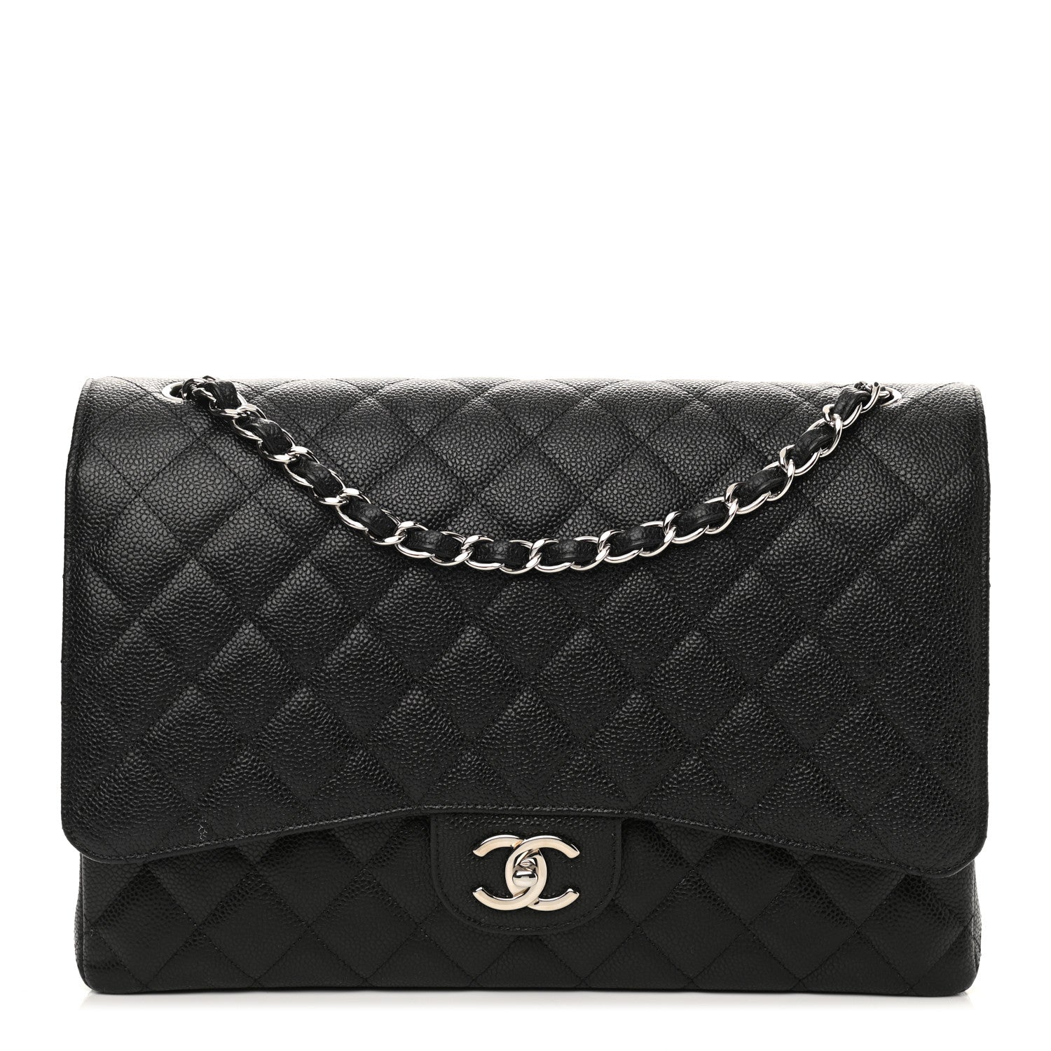 Chanel Caviar Quilted Maxi Double Flap Black 1 of 12