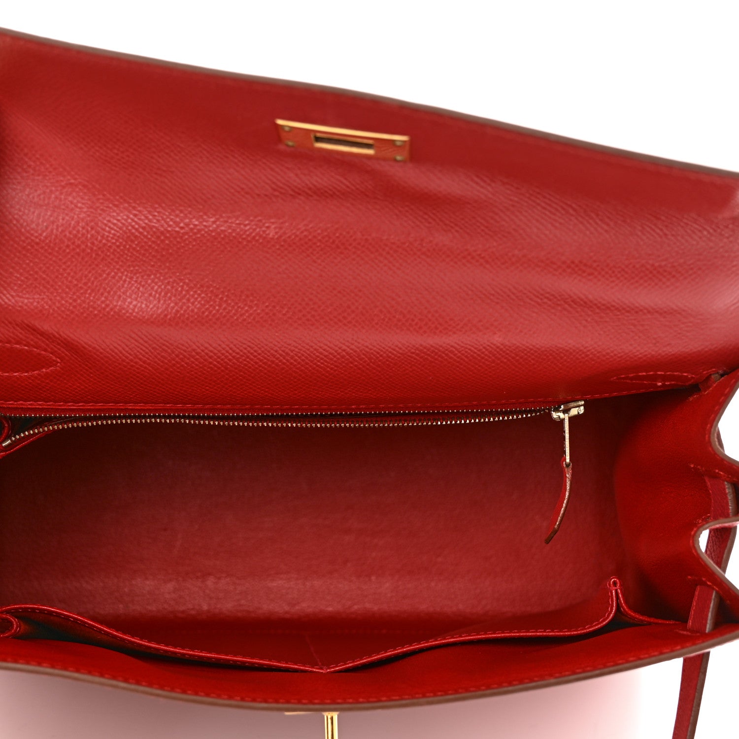Hermes Courchevel Kelly Sellier 28 Rouge Vif 5 of 14