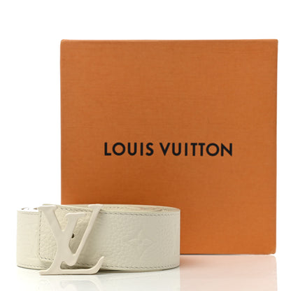 Louis Vuitton Taurillon Illusion 40mm LV Initiales Belt 90 36 White 7 of 7
