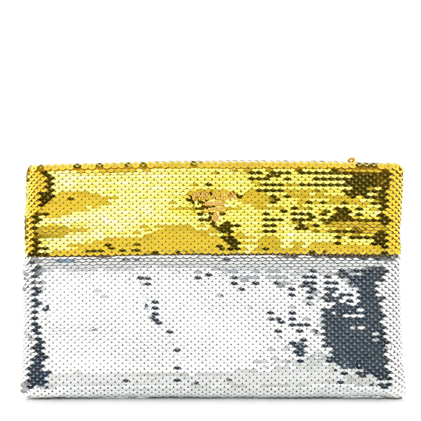 Sequin Clutch Gold Silver