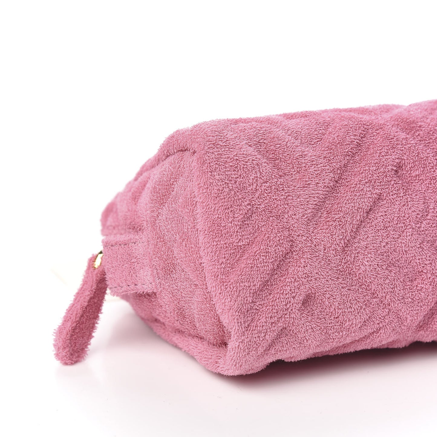 Terry Cloth Vitello Century Matte FF 1974 Embossed Small Trapezoid Beauty Pouch Lollypop