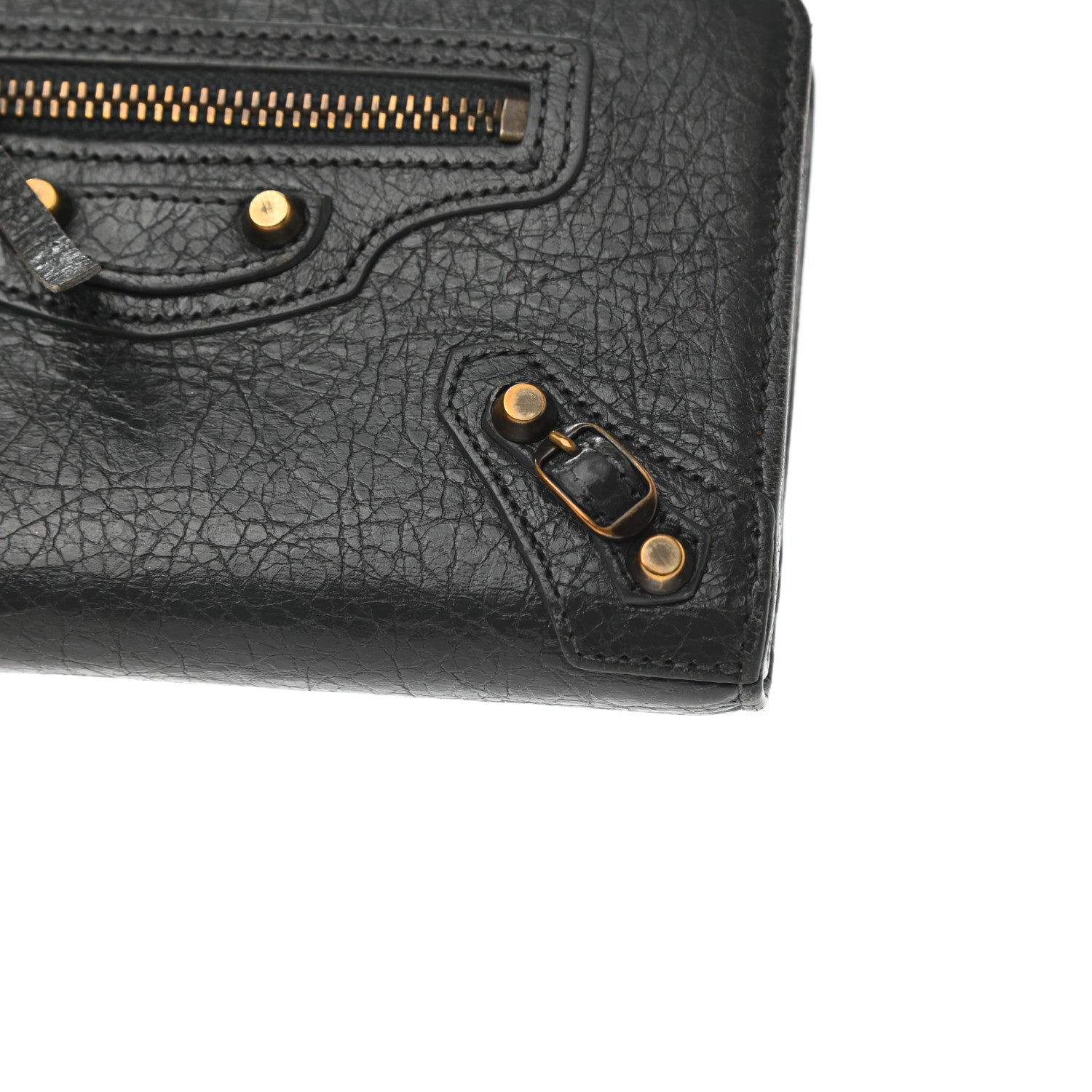 Balenciaga Agneau Classic Hardware Continental Zip Around Wallet Gris Fossile 11 of 12