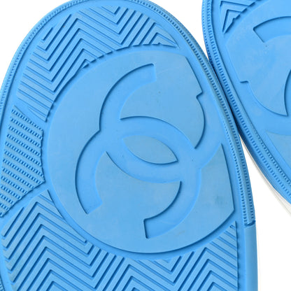 Chanel Calfskin Womens Logo Sneakers 39 White Multicolor 7 of 21