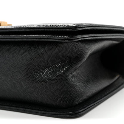 Chanel Caviar Quilted Medium Boy Flap Black 10 of 10