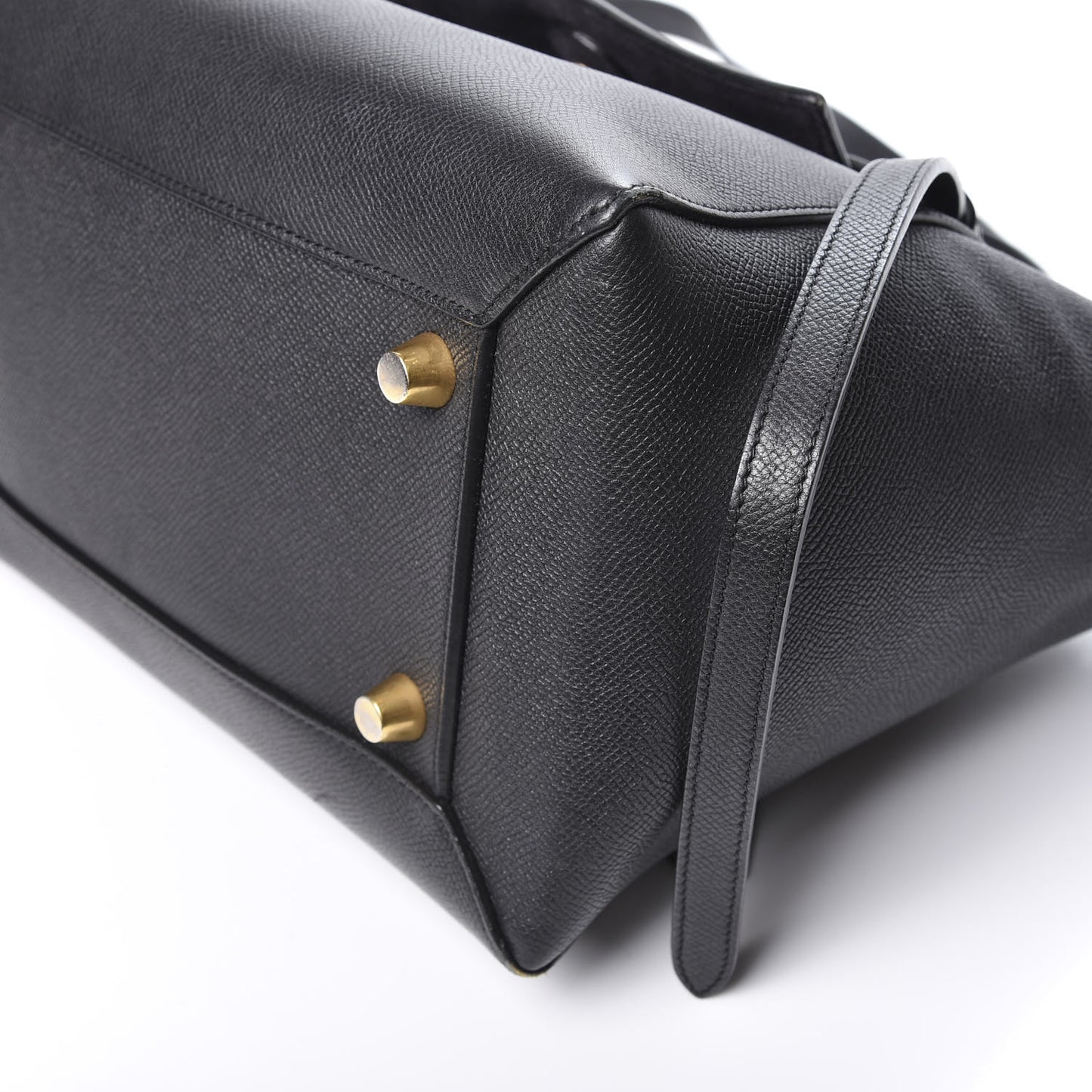 Baby Grained Calfskin Mini Belt Bag Black