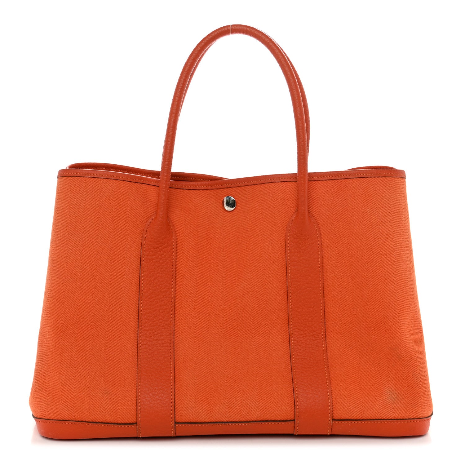 Hermes Toile Negonda Garden Party Tote 36 MM Orange 1 of 11
