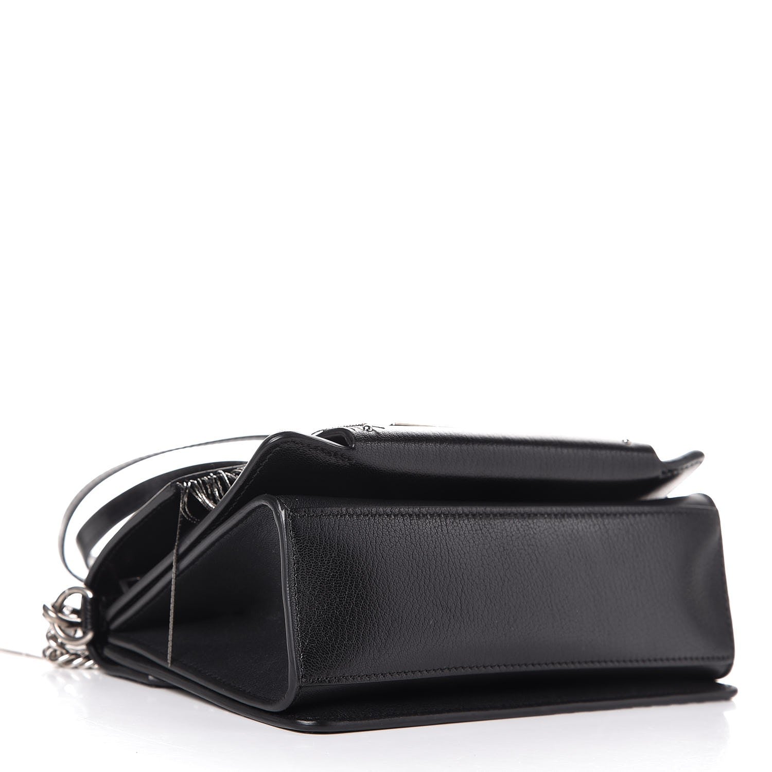 Givenchy Goatskin Fringe Small GV3 Shoulder Bag Black 4 of 8