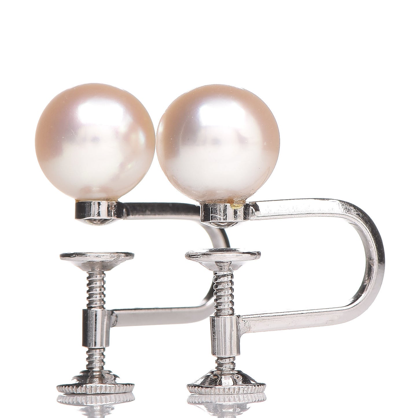 14K White Gold 7.5-8mm Akoya Pearl Earrings