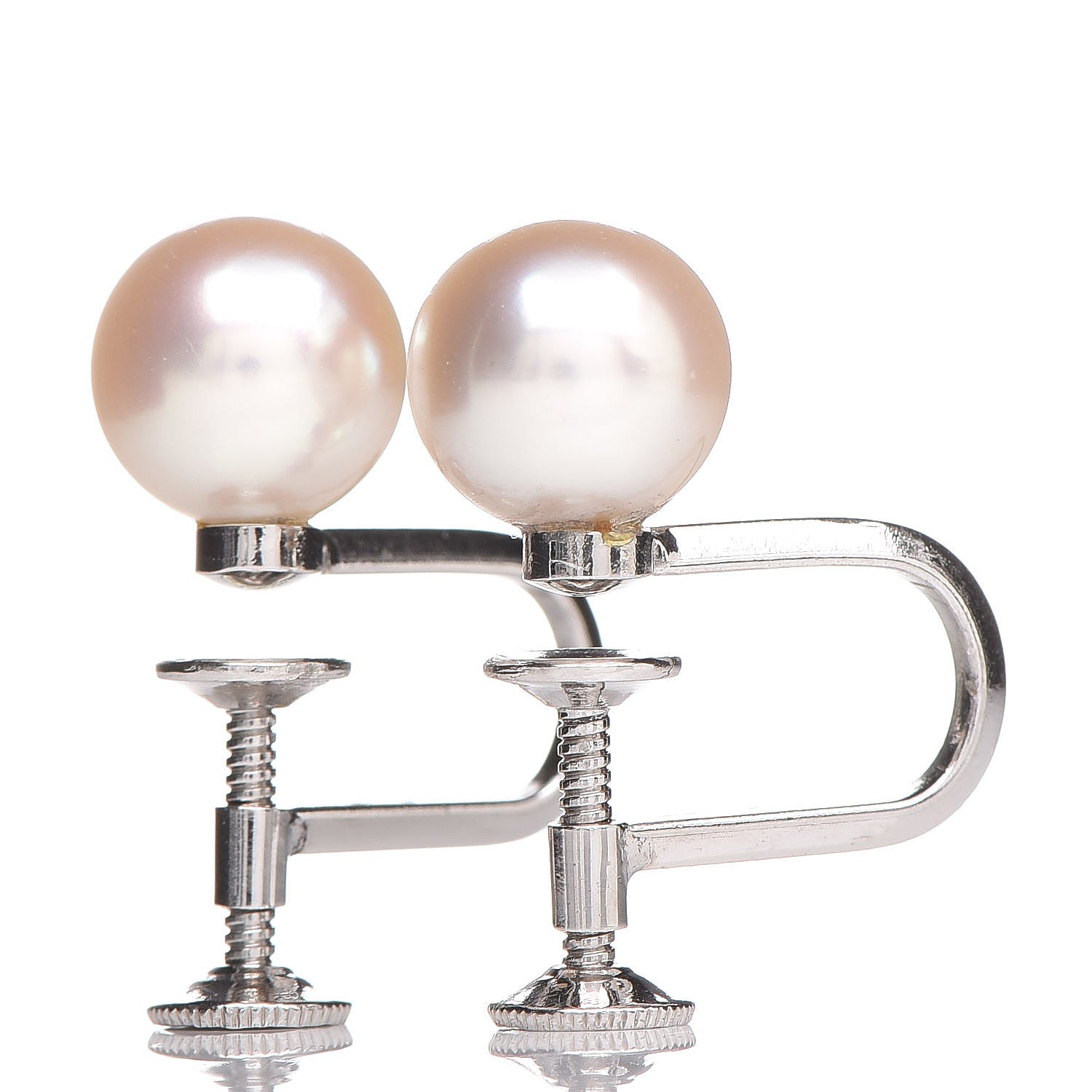 Mikimoto 14K White Gold 7.5-8mm Akoya Pearl Earrings 3 of 4
