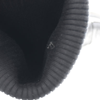 Chanel Lambskin Calfskin Quilted Knit Womens High Boots 39.5 Black 9 of 10