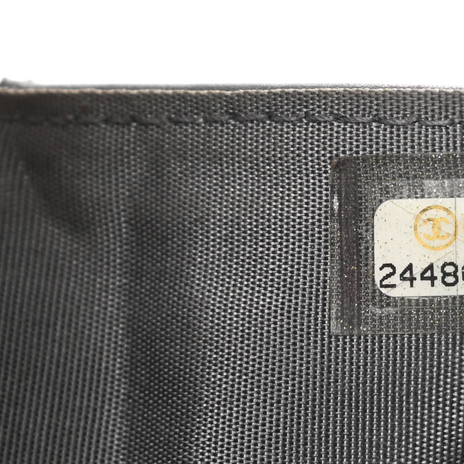 Chanel Lambskin Quilted Compact Boy Wallet Dark Grey 8 of 8