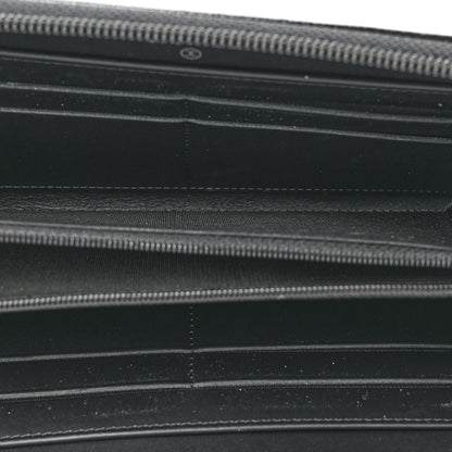 Chanel Patent Caviar Timeless CC Large Gusset Zip Around Wallet Black 5 of 9