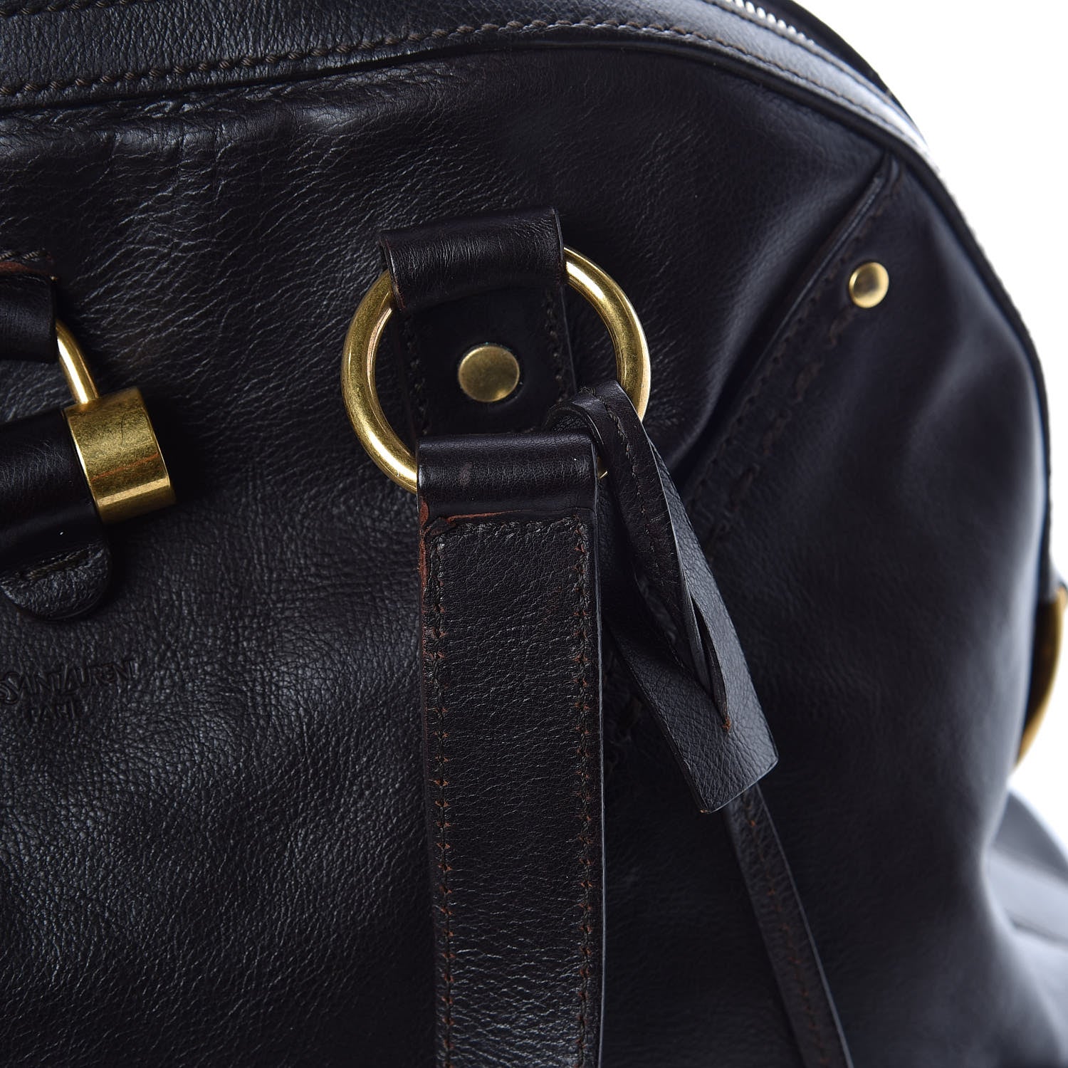 Saint Laurent Calfskin Large Muse Dark Brown 14 of 19