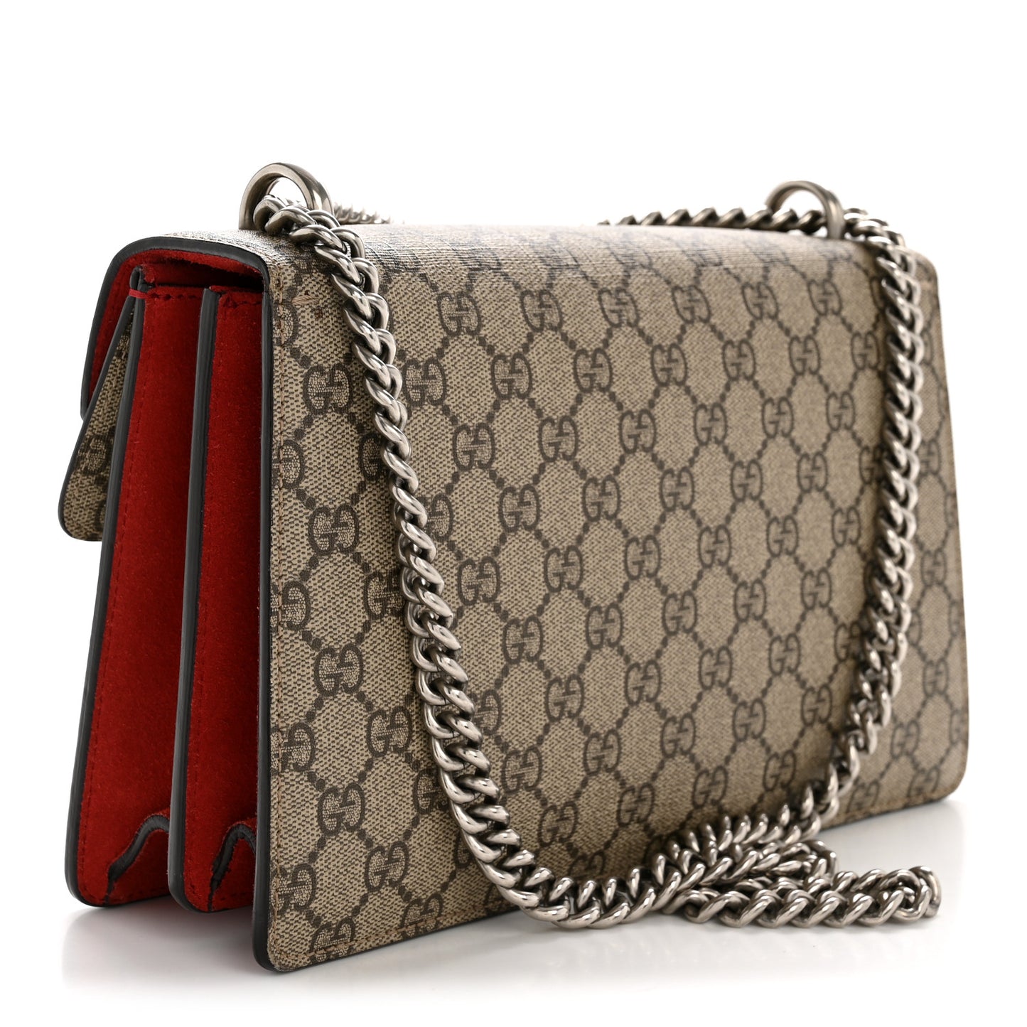 GG Supreme Monogram Small Dionysus Shoulder Bag Red