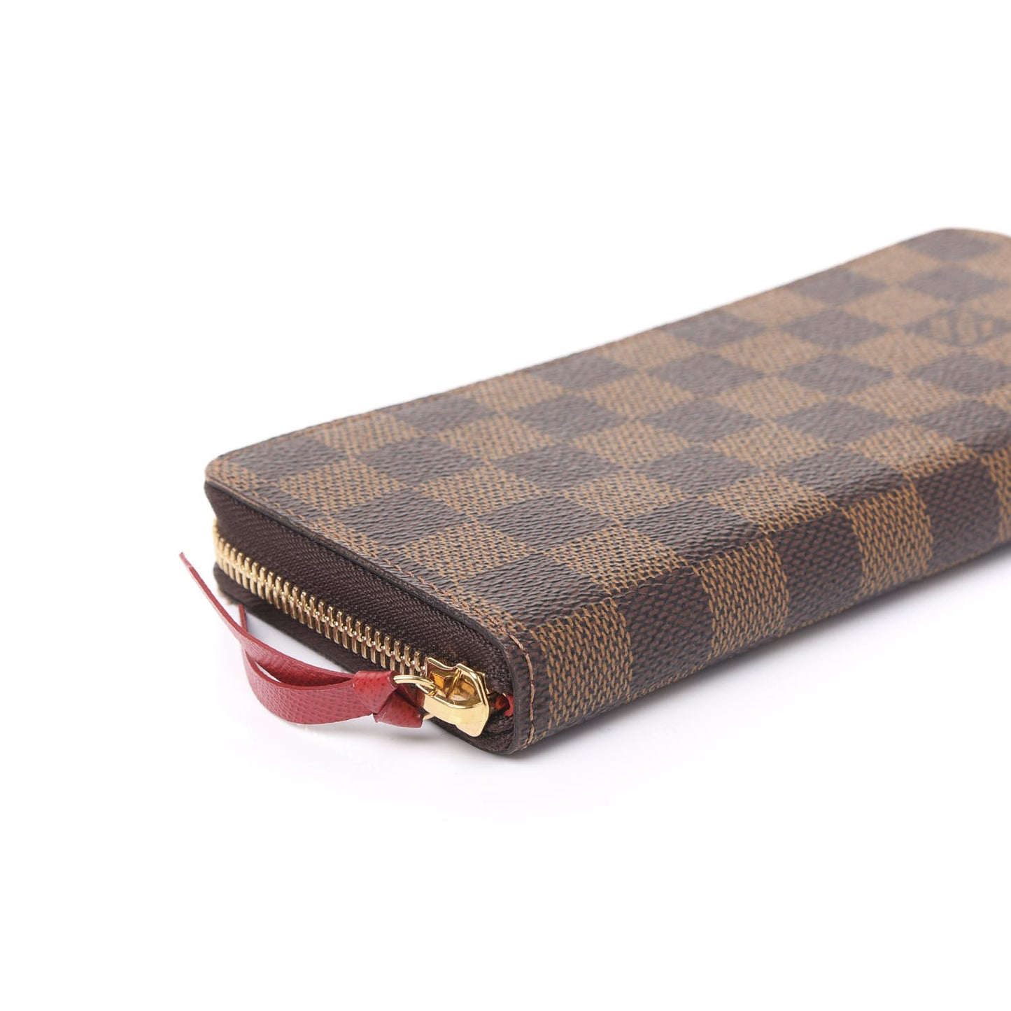 Damier Ebene Clemence Wallet Cherry