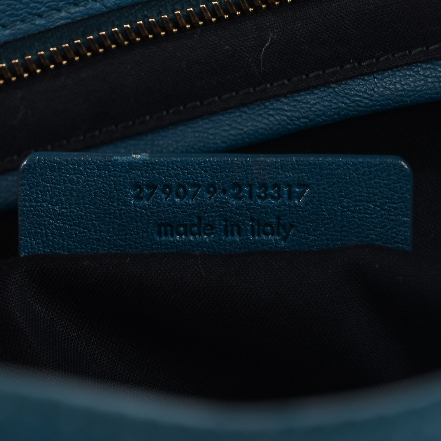 Sheepskin Medium Cabas ChYc Peacock Blue