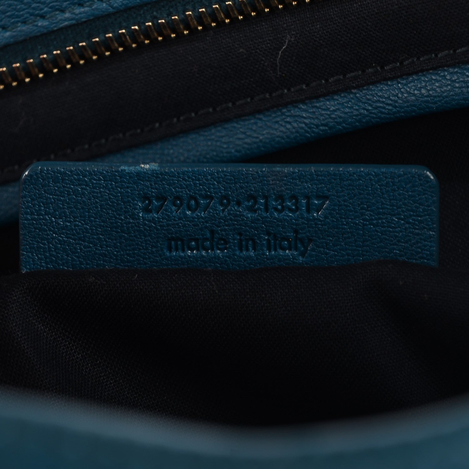 Saint Laurent Sheepskin Medium Cabas ChYc Peacock Blue 7 of 8