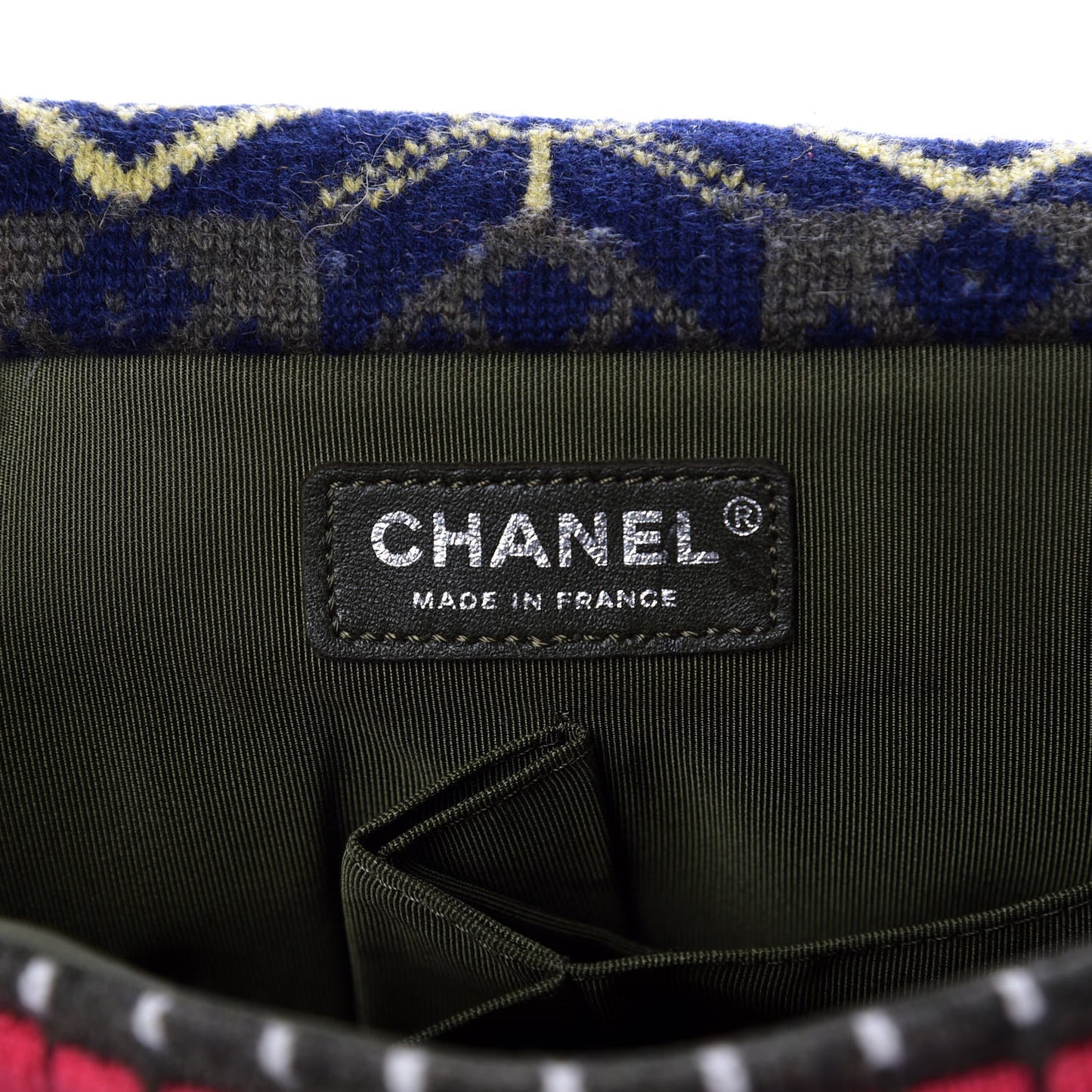 Cashmere Knit Medium Single Flap Multicolor