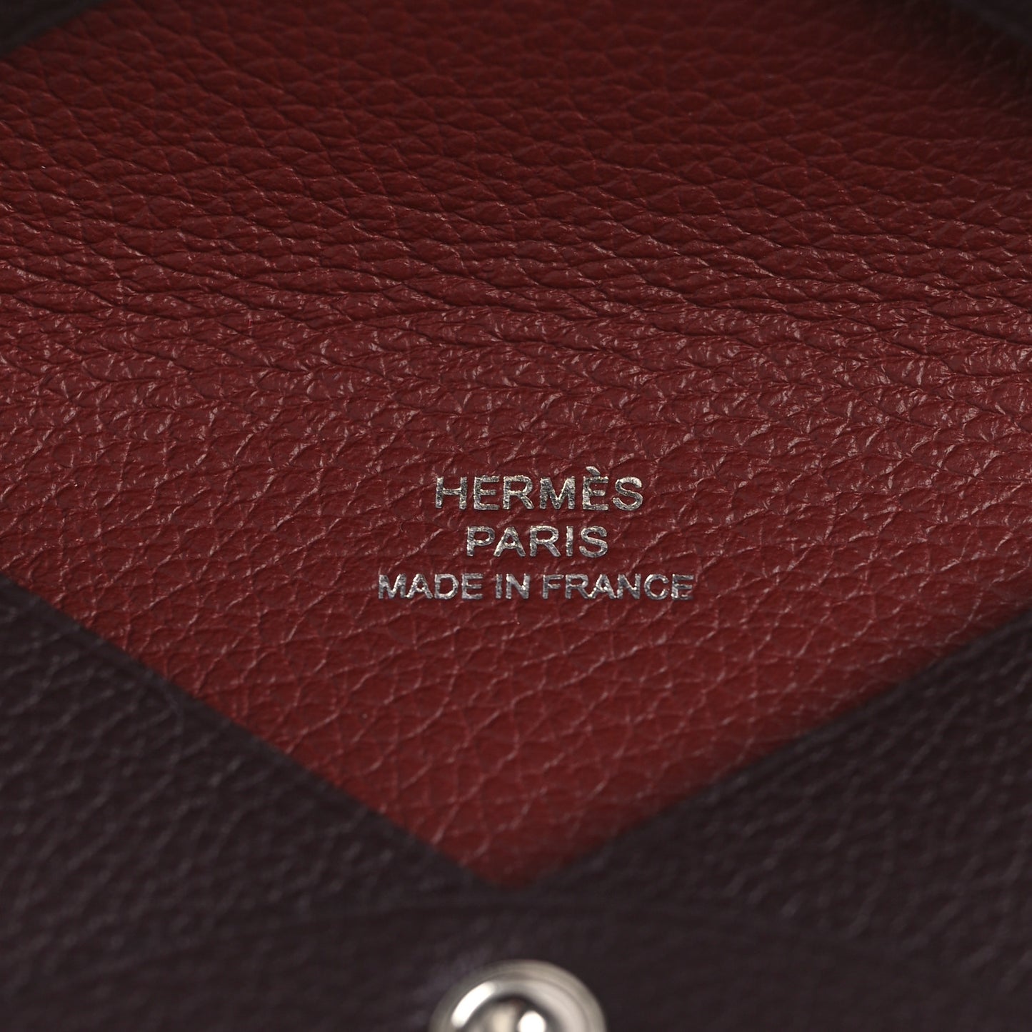 Evercolor Verso Calvi Card Case Rouge Sellier Rouge H