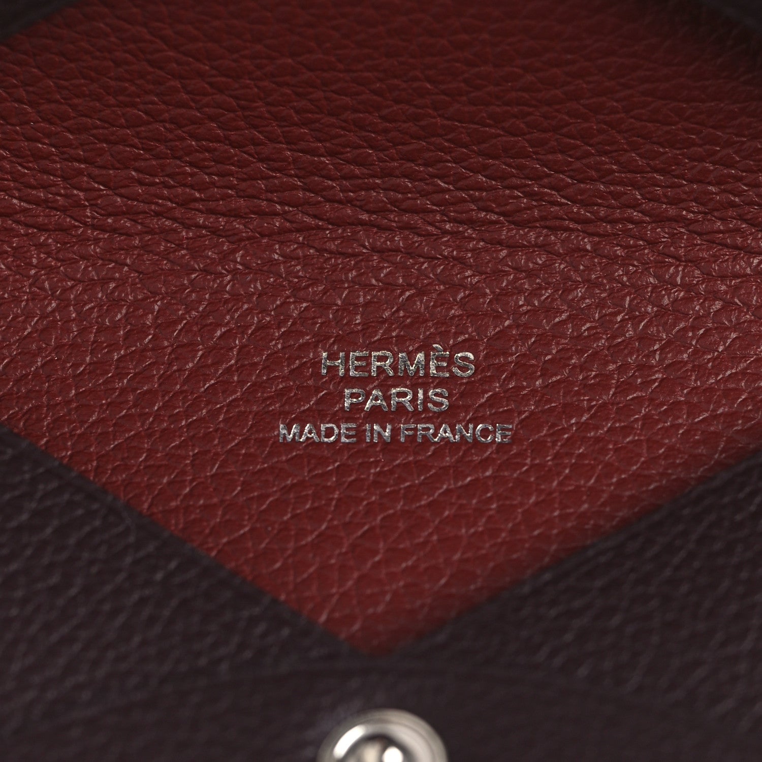 Hermes Evercolor Verso Calvi Card Case Rouge Sellier Rouge H 6 of 8