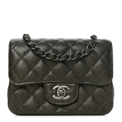 Chanel Caviar Quilted Mini Square Flap Dark Charcoal 1 of 11