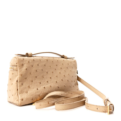 Loro Piana Ostrich L19 Extra Pocket Pouch Beige 3 of 10