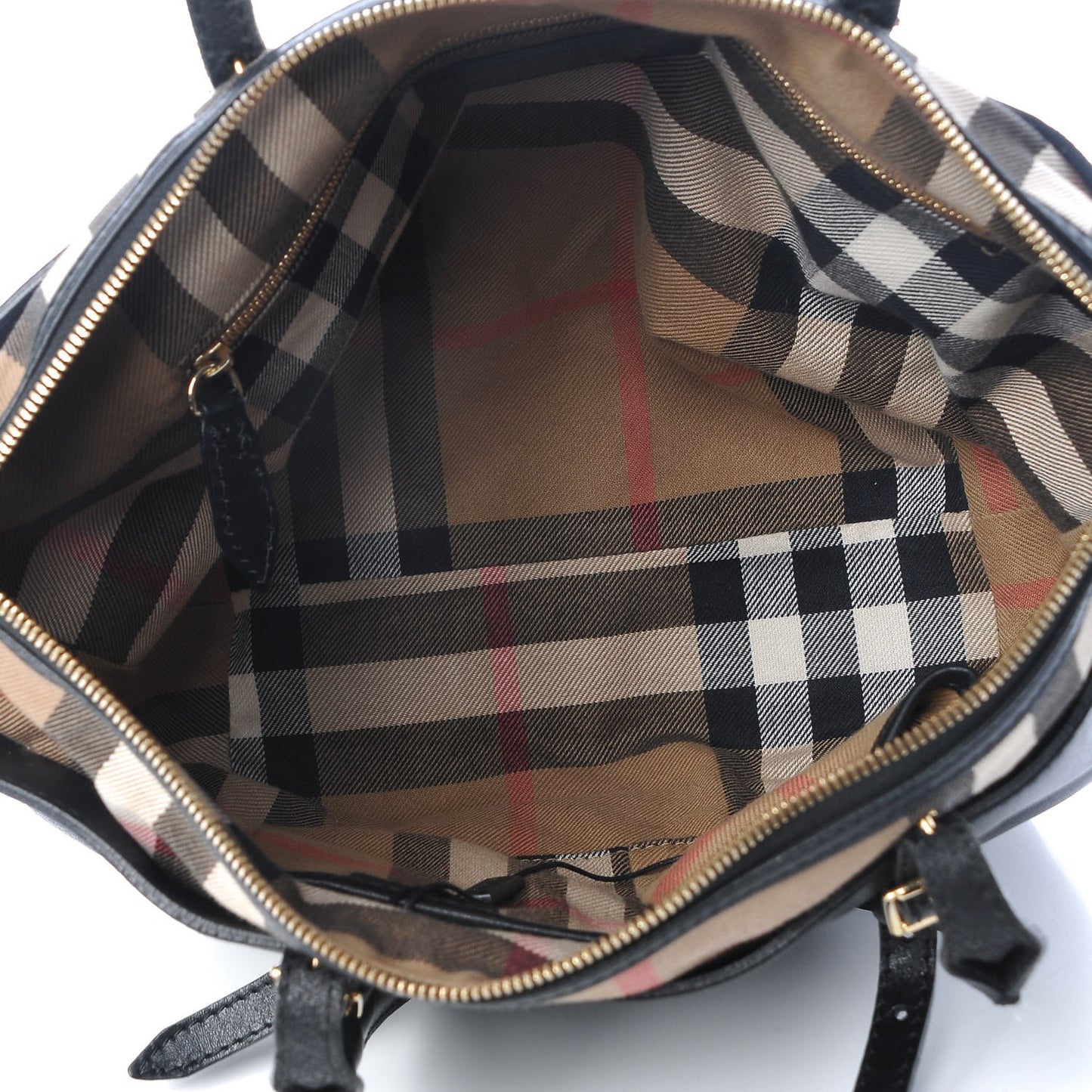 Calfskin House Check Small Salisbury Tote Black