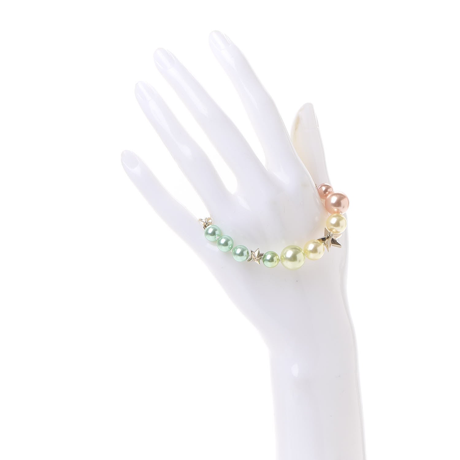 Chanel Pearl Cuba CC Bracelet Gold Multicolor 2 of 5