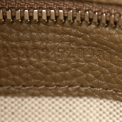 Gucci Piuma Calfskin Jumbo GG Embossed Large Duffle Bag Good Taupe 6 of 10