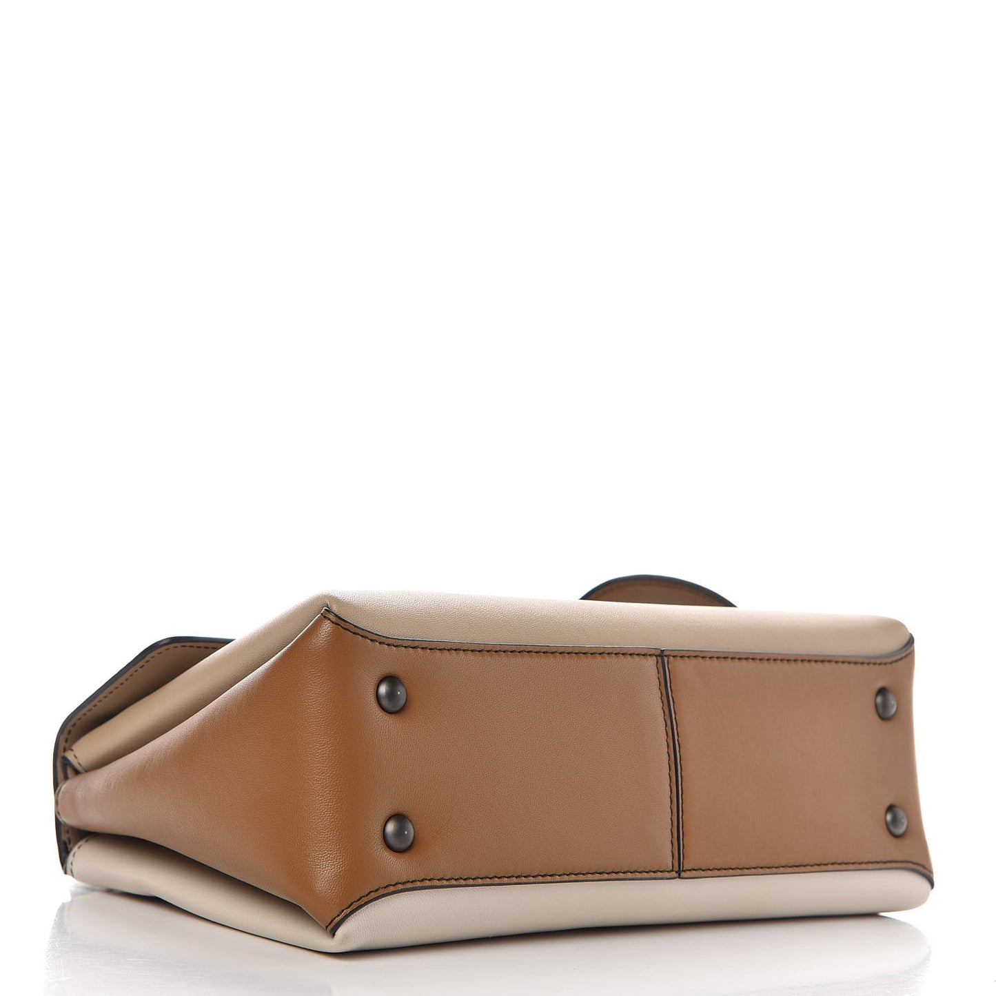 Nappa Small Bicolor Piazza Bag Mink