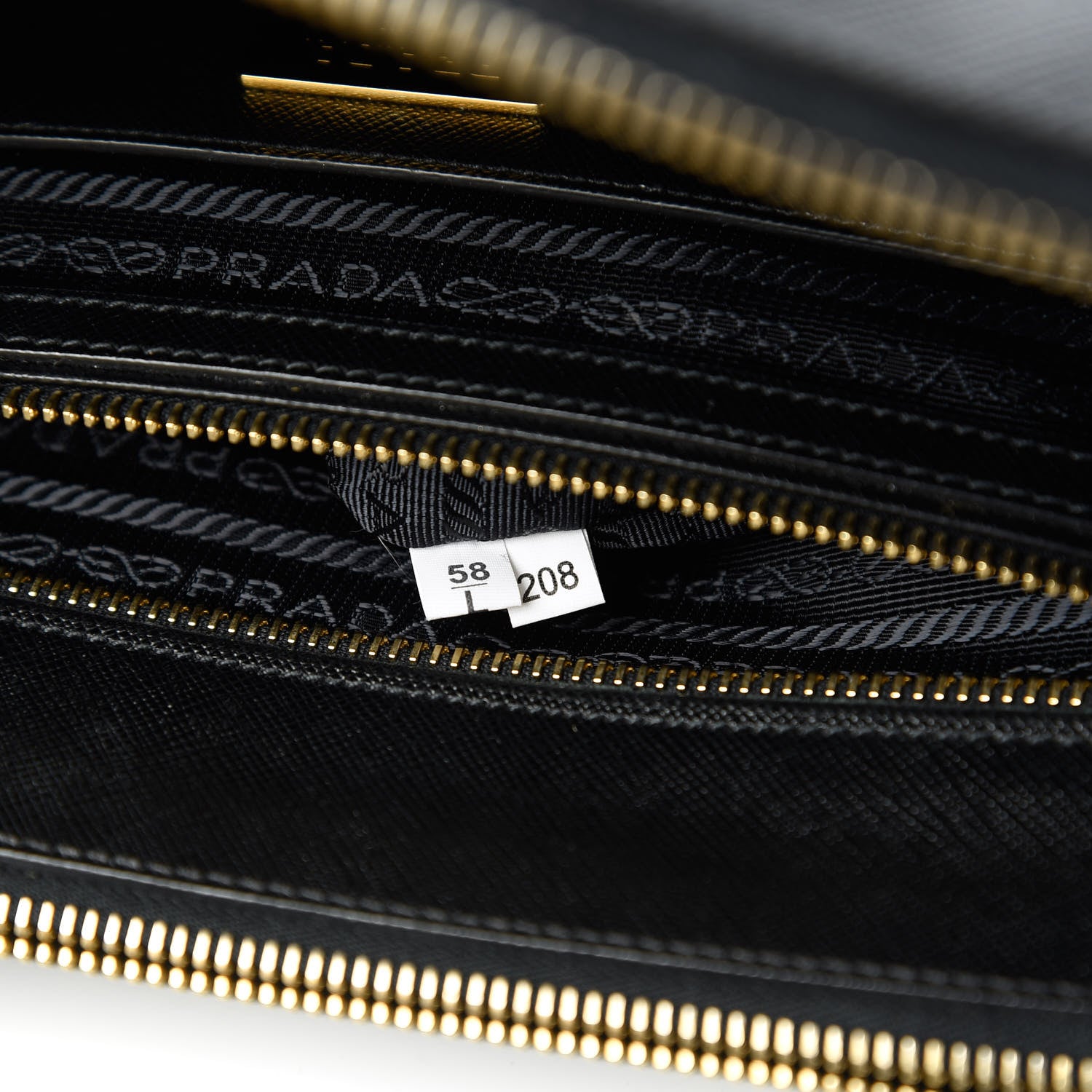 Prada Saffiano Large Galleria Double Zip Tote Black 9 of 10