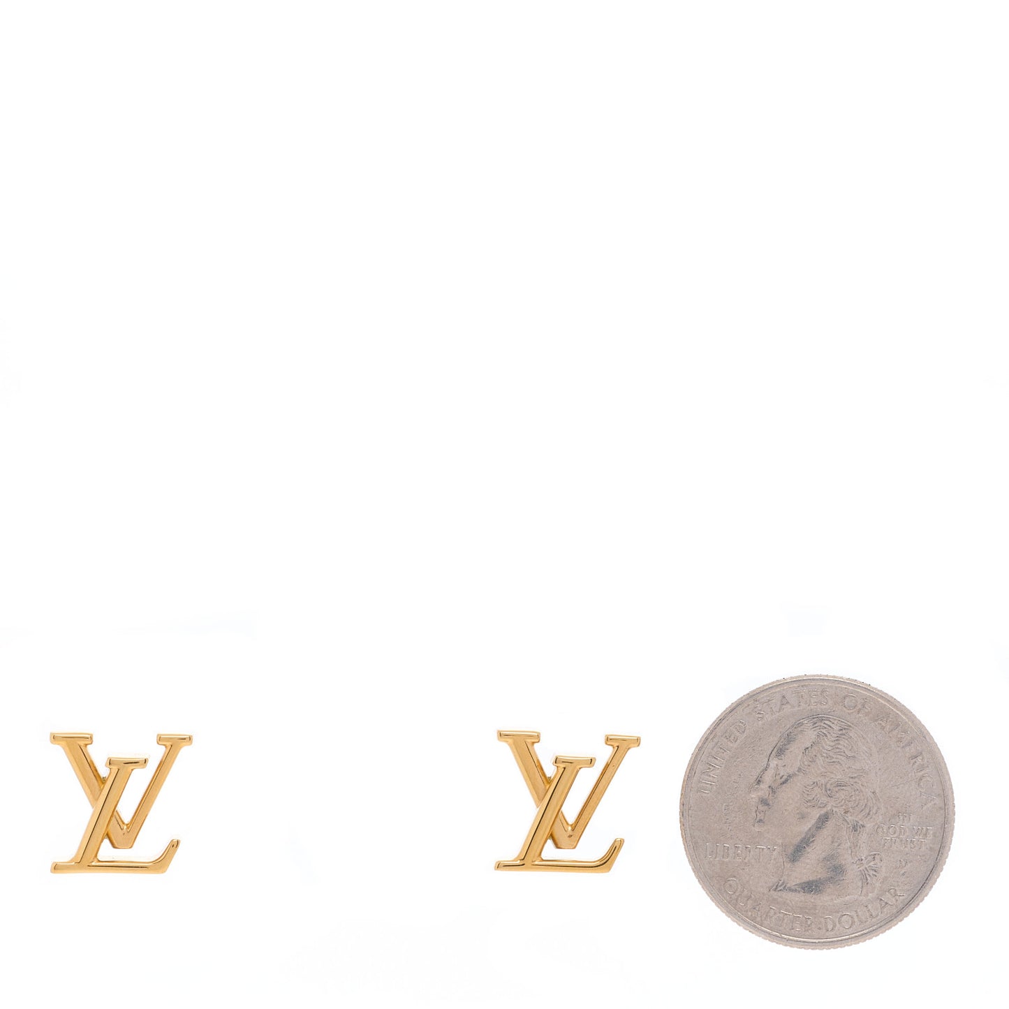 Metal LV Iconic Earrings Gold