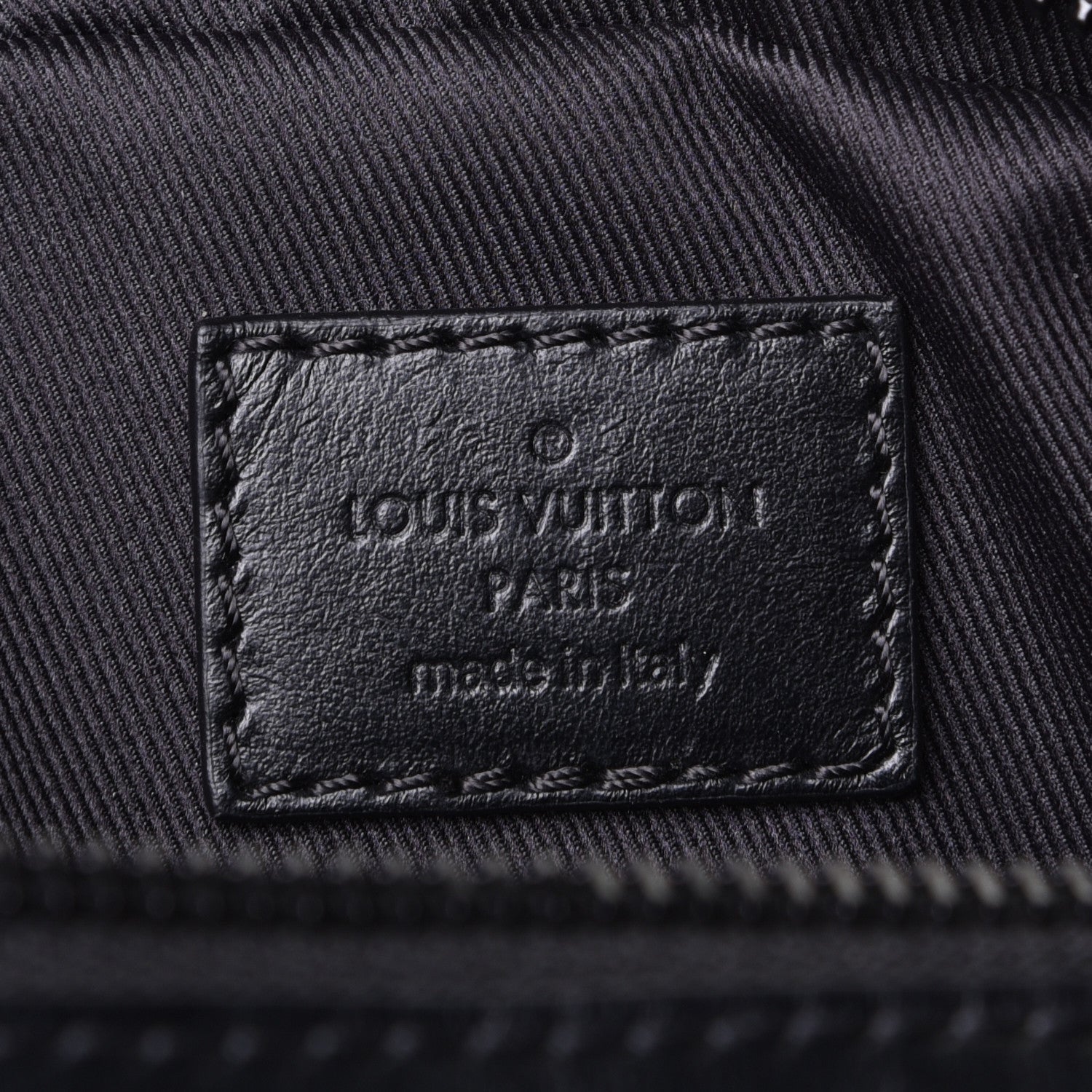 Louis Vuitton Calfskin Monogram Shadow Danube PM Black 5 of 6