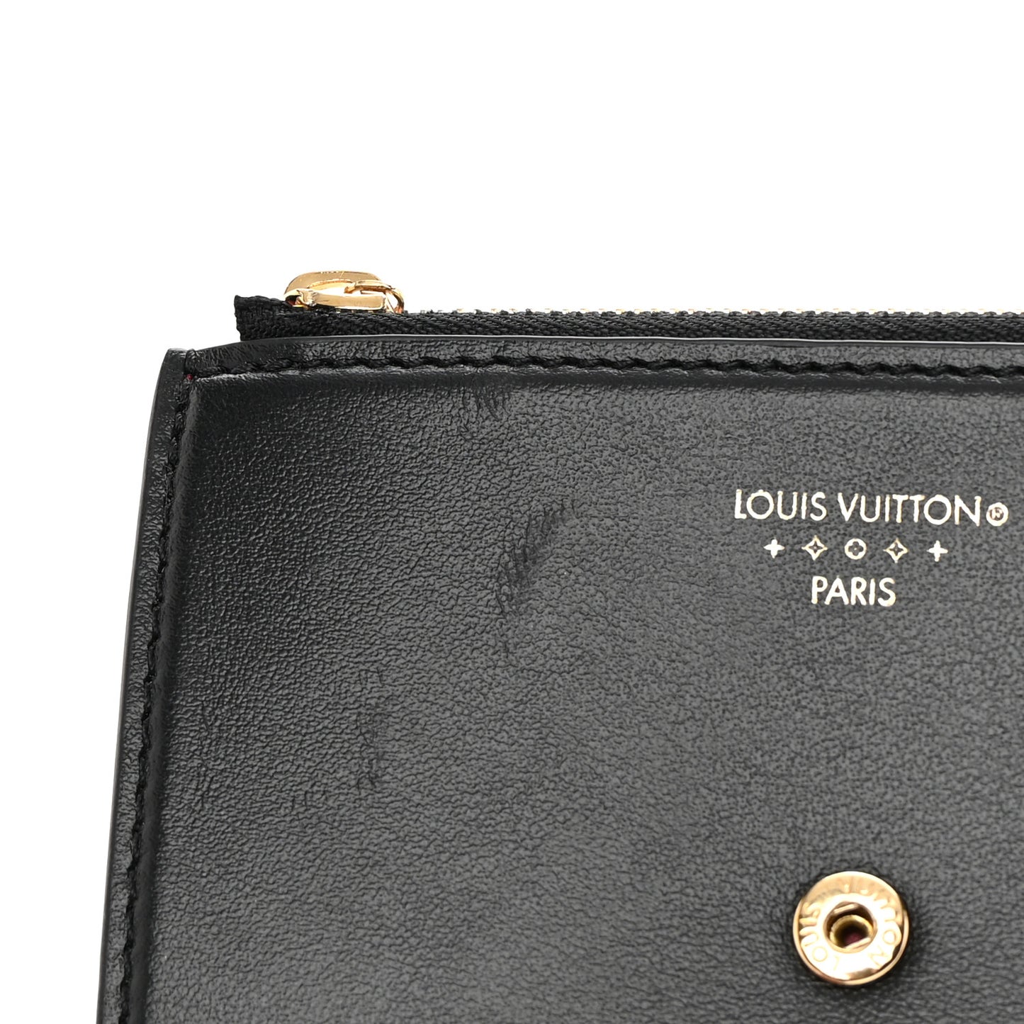 Smooth Calfskin LV Pont 9 Compact Wallet Black