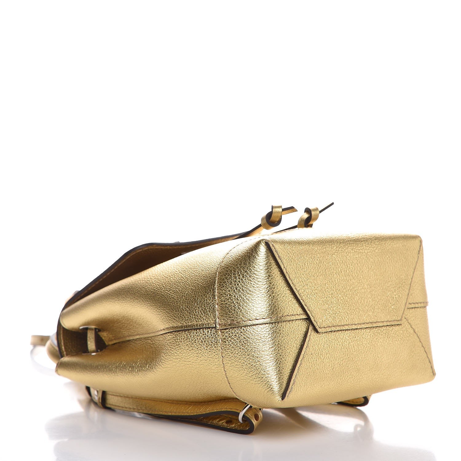 Louis Vuitton Metallic Calfskin Lockme Backpack Gold 4 of 7