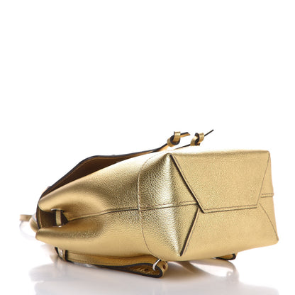 Louis Vuitton Metallic Calfskin Lockme Backpack Gold 4 of 7