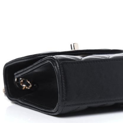 Chanel Lambskin Quilted Mini Trendy CC Chain Wallet Black 9 of 12